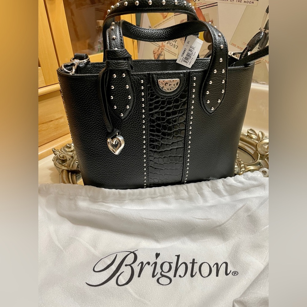 Brighton Black Small Studded Purse